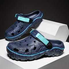 Men's Hollow Out Closed Toe Sandals Soft Sole Walking Shoes
