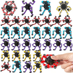 6 Fidget Spinner Toys + 3 Transformable Robots - Ideal Gift for Chris