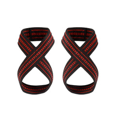 2pcs Weightlifting Fitness Cotton Non slip 8 shaped Moving Belt Pull up Grip