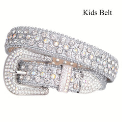 Kids Rhinestones Belt for Pants Jeans