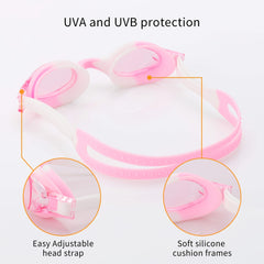 Kids Swimming Goggles 4 Pack Anti Fog UV Protection