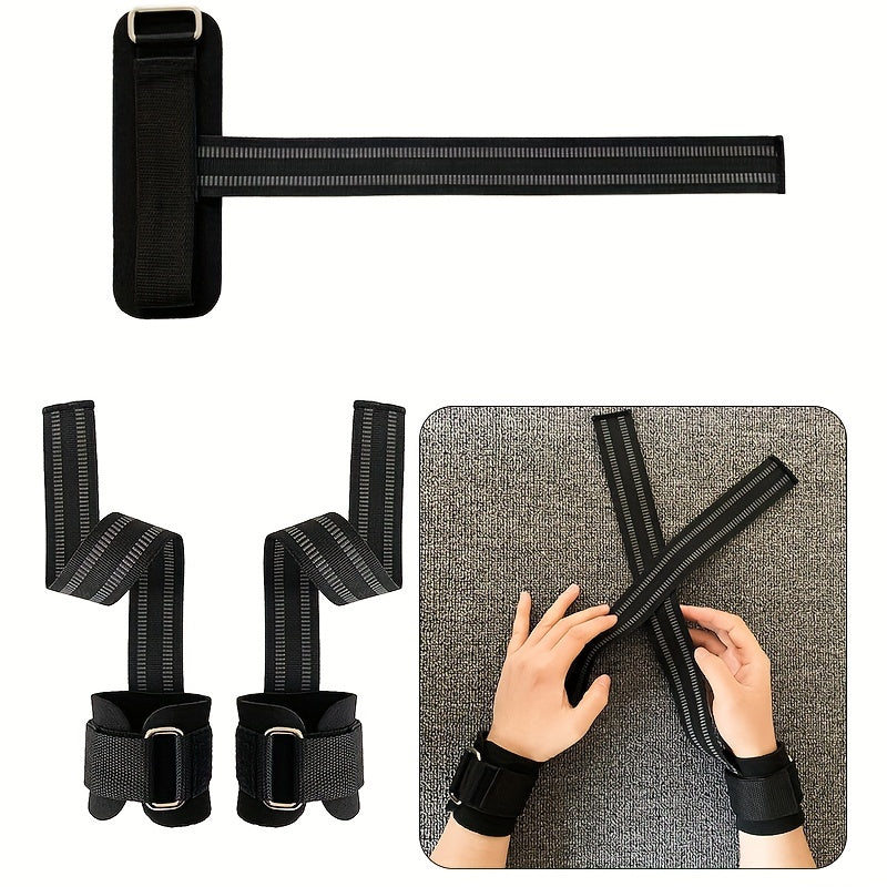 2pcs Weightlifting Wristbands Lifting Straps Gym Wrist Wraps