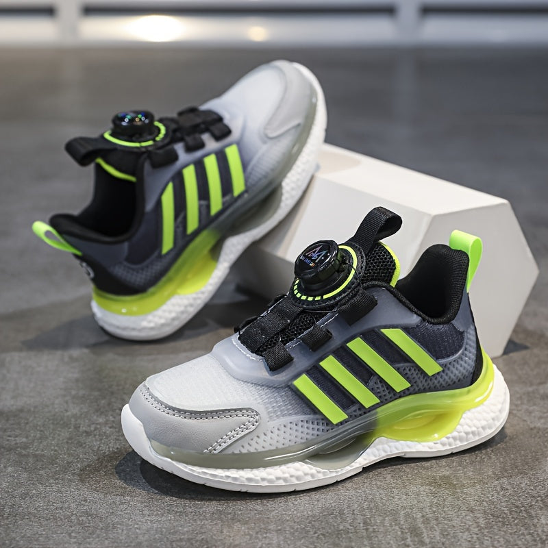 Boys' Basketball Shoes Rotating Buckle Non Slip Sneakers