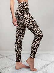 Leopard Print Yoga Workout Pants Women's Leggings