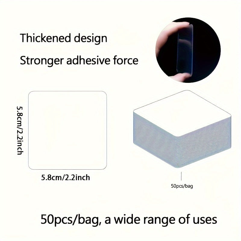 30pcs Transparent Reusable Double-sided Tape Waterproof
