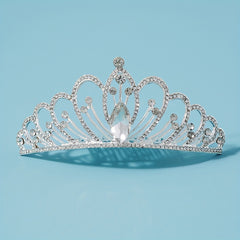 Crystal Rhinestone Princess Tiara Wedding Hair Accessories For Bride