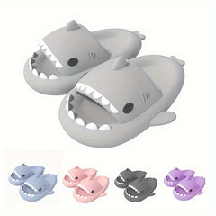 Boy's Cartoon Shark Lightweight Slippers Non Slip Slide Slippers