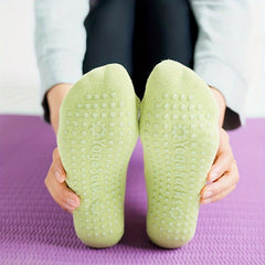 Women Pilates Socks Anti Slip Backless Yoga Ankle Dance Sports Socks