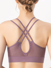 Criss Cross Sports Bra Breathable Workout Tank Bra