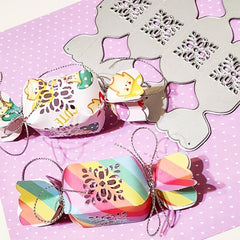 3D Embossing Metal Cutting Dies Candy Shape Gift Package Box Stencil