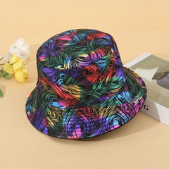 Colorful Bronzing Couple Style Sunshade Bucket Hat
