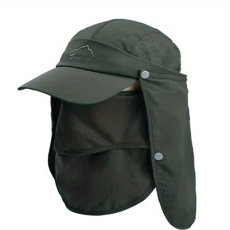 Outdoor Sun Cap with Removable Face Shield for Men Women