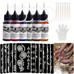 Waterproof Sweatproof Body Paint Pigment Paste - Hand Pattern Template