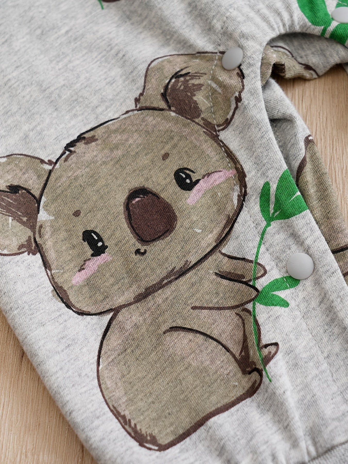 Newborn Cotton Romper Koala Print Long Sleeve Baby Bodysuit