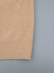 Casual Sweater Women's Plus Plain Jacquard Long Sleeve