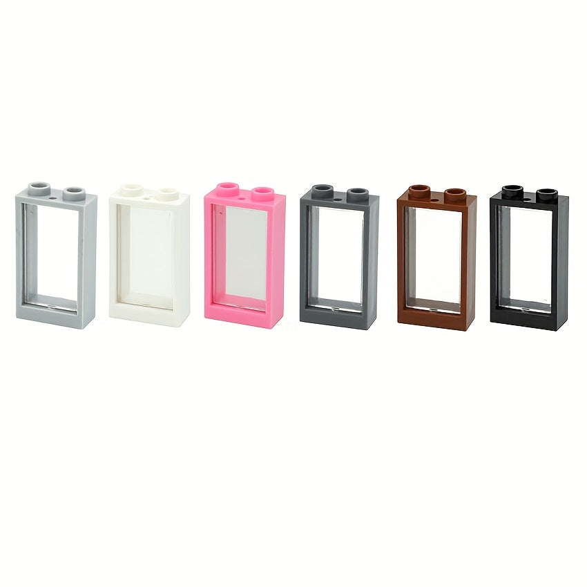20pcs Building Blocks Window House Parts Frame 1X2X3 Compatible with 60593 60602