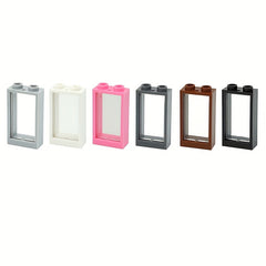 20pcs Building Blocks Window House Parts Frame 1X2X3 Compatible with 60593 60602