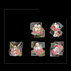 10pcs Fantasy Series Laser PET Collage Vintage Stickers DIY Materials