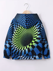 3D Print Boys Hooded Sweatshirt For Kids