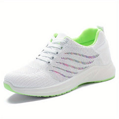 Breathable Heighten Woven Running Shoes Lightweight Thick Bottom