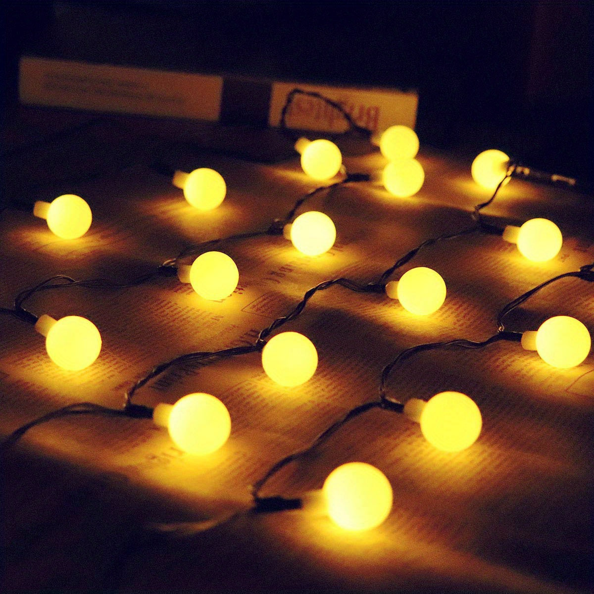 Outdoor Solar String Lights Waterproof Ball Lights Starry Fairy Lights