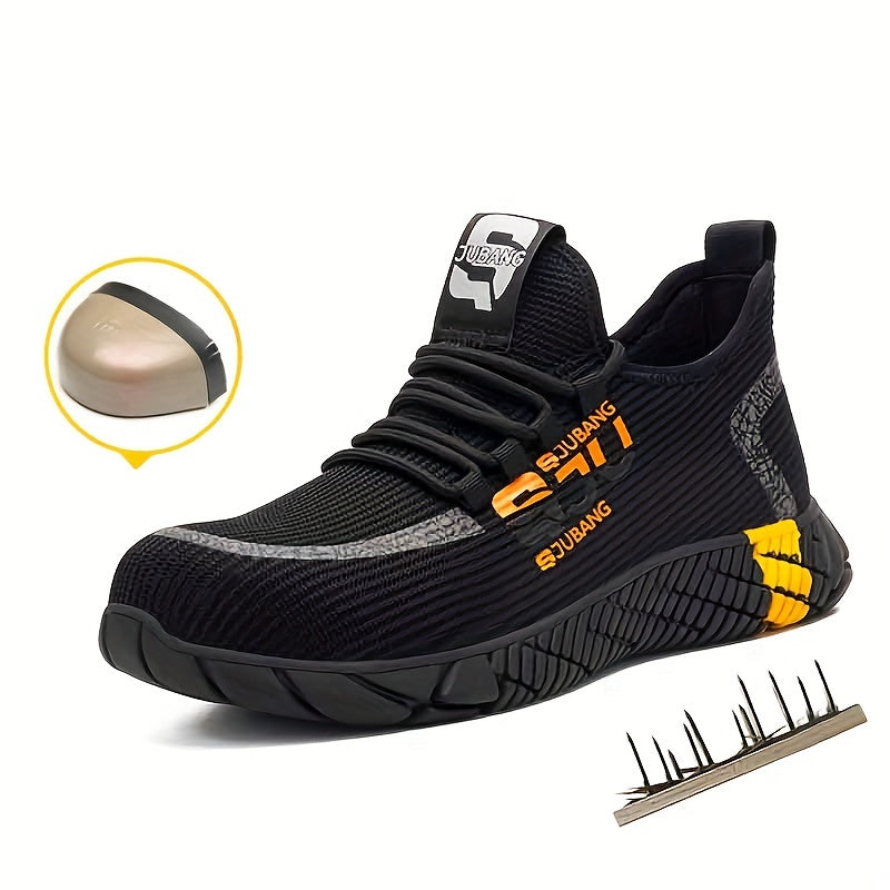 CEATSAFETV Men's Steel Toe Work Safety Shoes