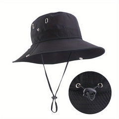 Summer Fisherman Hat Drawstring Bucket Hats Outdoors Climbing Travel