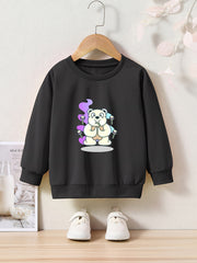 OERYUI Singing Bear Graphic Sweatshirt Kids Pullover Christmas Gift