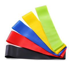 5pcs 5 Level Elastic Resistance Band for Home Gym & Yoga with Storage Bag