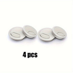 4pcs Table Cable Organizer Desk Cable Grommet Wire Hole Cover Line Outlet Port