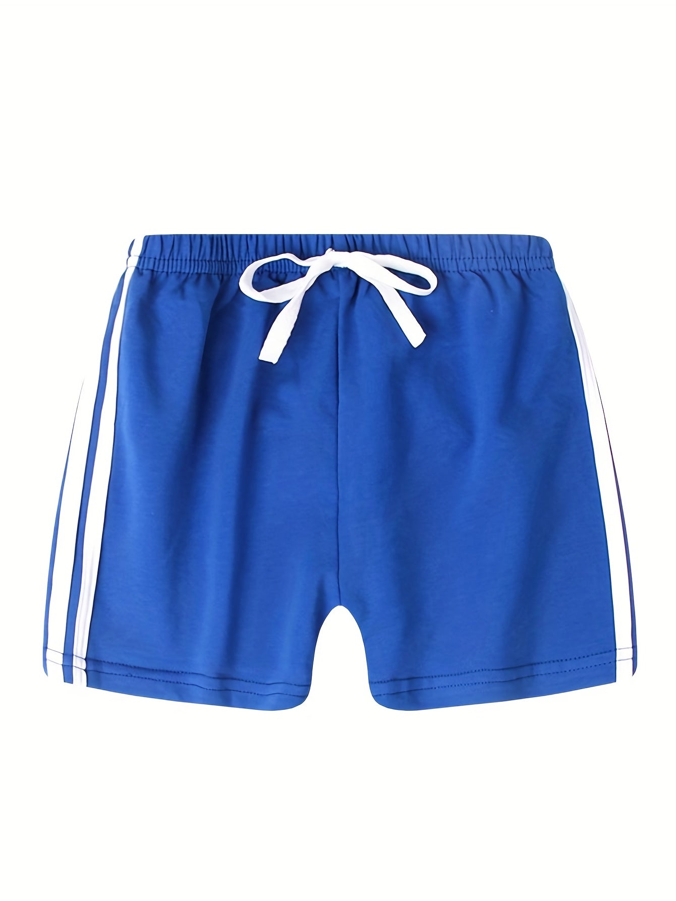 3pcs Boys Stripe Cotton Shorts Quick drying Drawstring Shorts