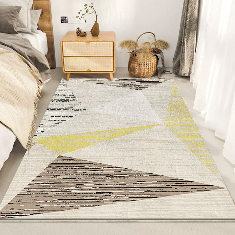 Nordic Style Cashmere Geometric Rug Large Area Rug Living Room