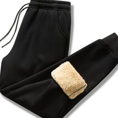 Men's Thickened Wool Warm Knit Drawstring Cropped Pants