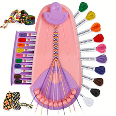 Friendship Bracelet Making Kit with 20 Pre Cut Threads
