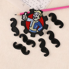 7pcs Beard Embroidery DIY Patch Creative Accessories for Clothes Backpack Hat