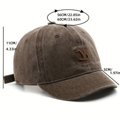 Embroidery Baseball Cap Solid Cotton Couple Dad Hat Lightweight