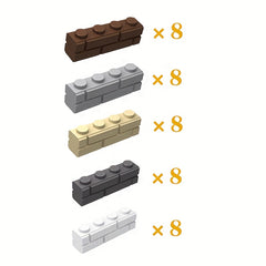 Wall Bricks Assortment for Military Fence and DIY - Various Sizes
