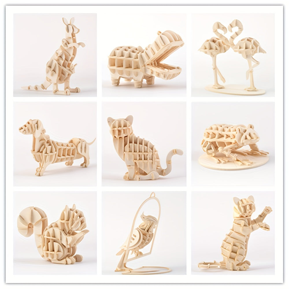 3D Puzzle Animal Assembly Kit DIY Puzzle Model Creative Ornament