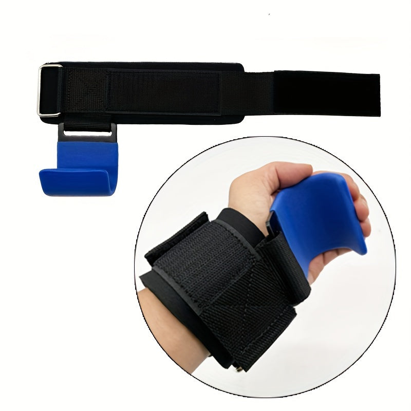 Weight Lifting Wrist Band With Hooks Hand Grip Support Wrist Straps
