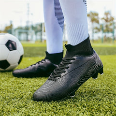 Non Slip Soccer Cleats Lightweight Training High Top Athletic Sneakers