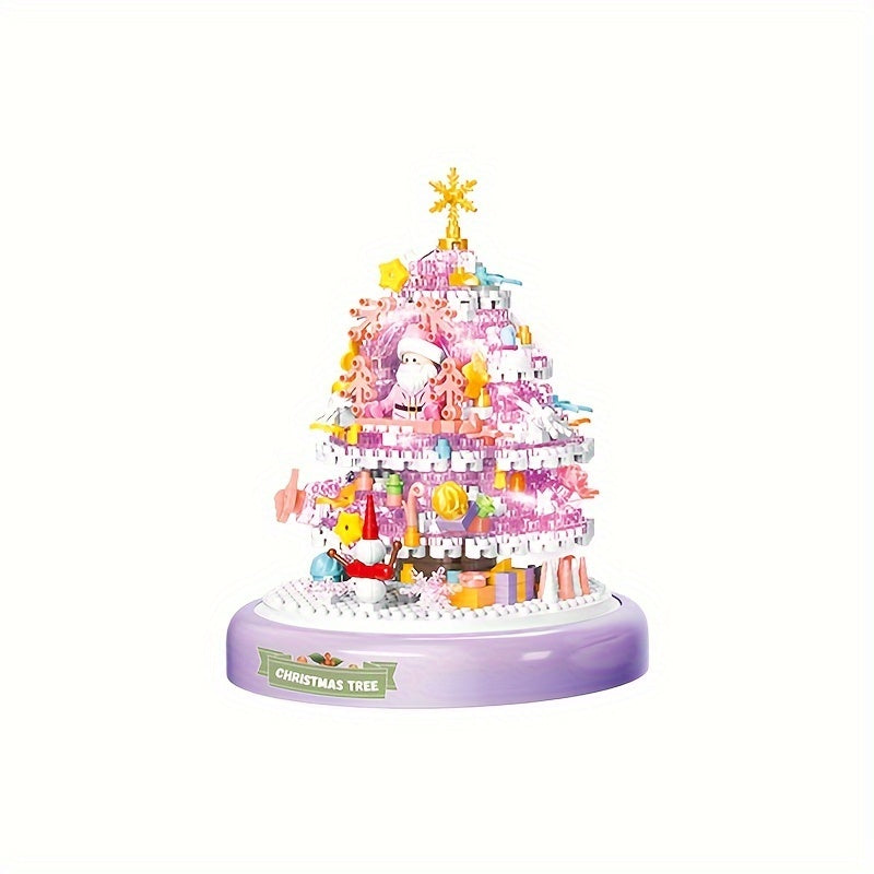 Christmas Building Blocks Compatible Puzzle Santa Claus Snow