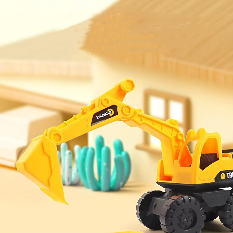Excavator Toy Car Set Engineering Car Beach Toy Construction Car Team Activity