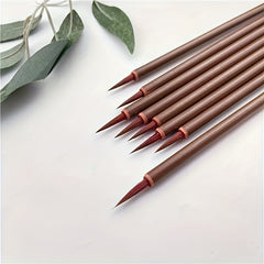 3pcs Detail Paint Brush Fine Pointed Tip Brushes For Acrylic Watercolor