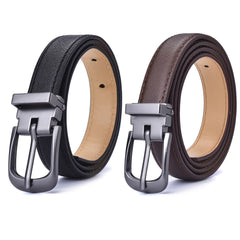 Solid Belt With Buckle For Jeans And Pants - Teenager Student