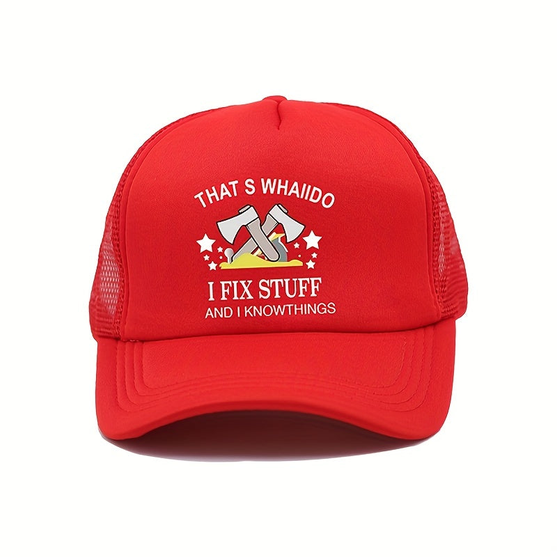 Fix Stuff Trucker Hat Unisex Baseball Cap Sunscreen Dad Hats