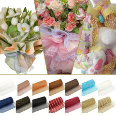 10 Yard Golden Wire Mesh Party Decoration Ribbon Roll
