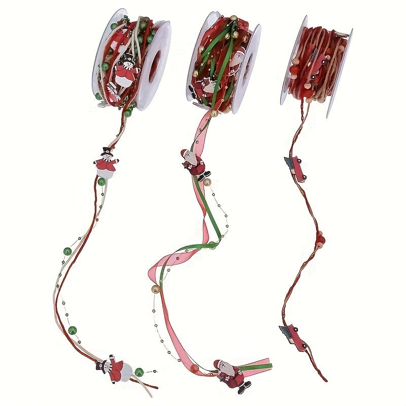 5M Christmas Ribbon Tree Decoration DIY Navidad Party Favors