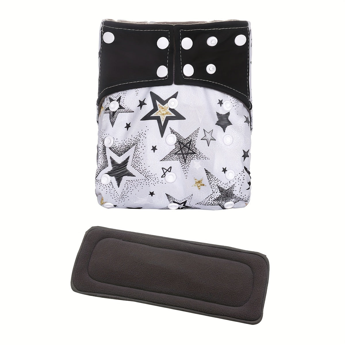 1pc Reusable Adjustable Washable Diaper + Bamboo Charcoal Insert
