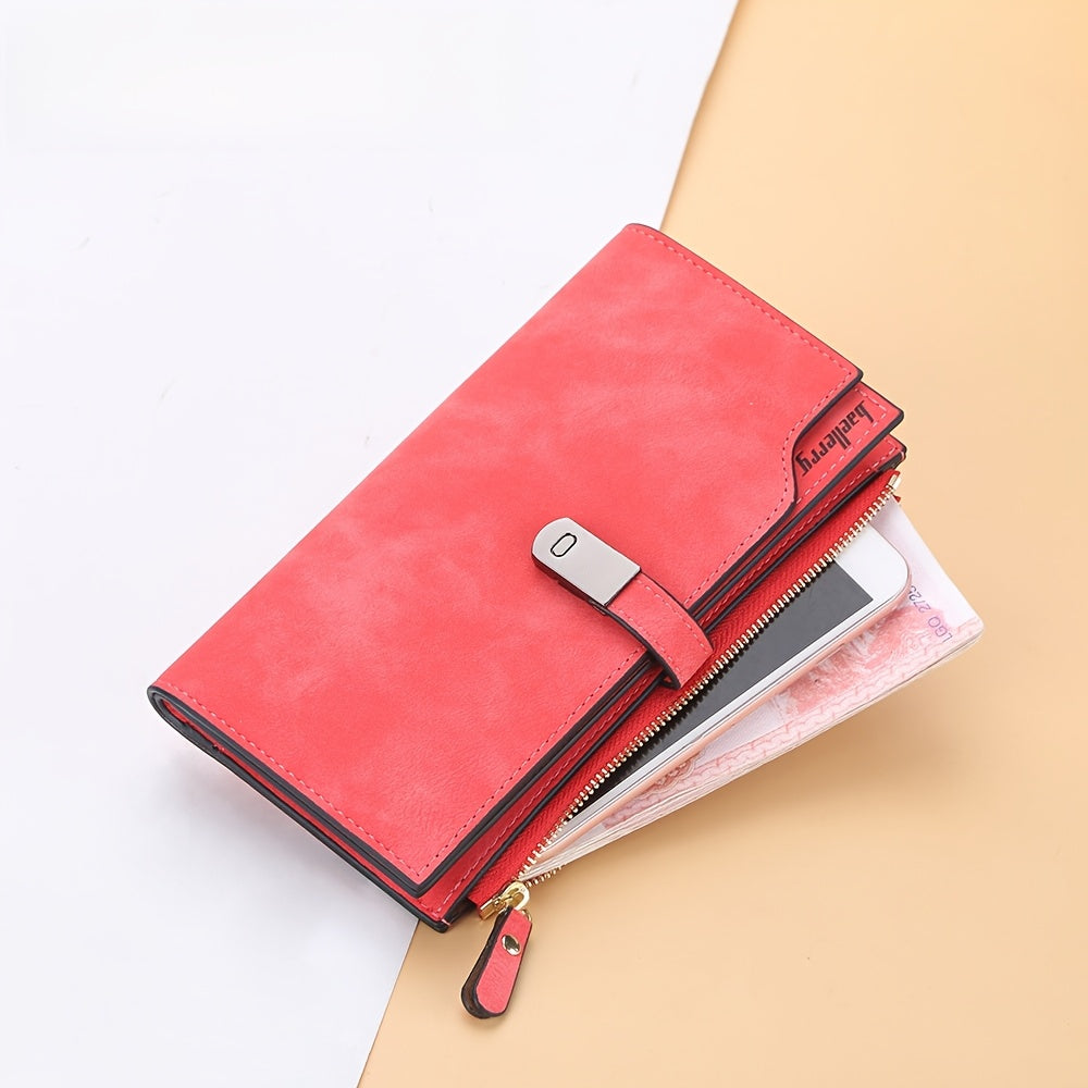 BAELLERRY2025 Women'S Long Wallet with Zipper Clutch