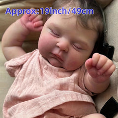 19 Inch Realistic Reborn Baby Doll Sweet Vinyl Sleeping Doll